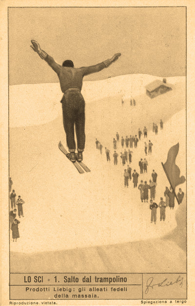 Vintage Skiing Poster - Salto Dal Trampolino