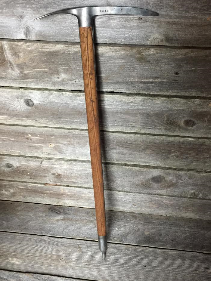 Vintage Swiss Wooden Ice Axe- Kandersteg 1941