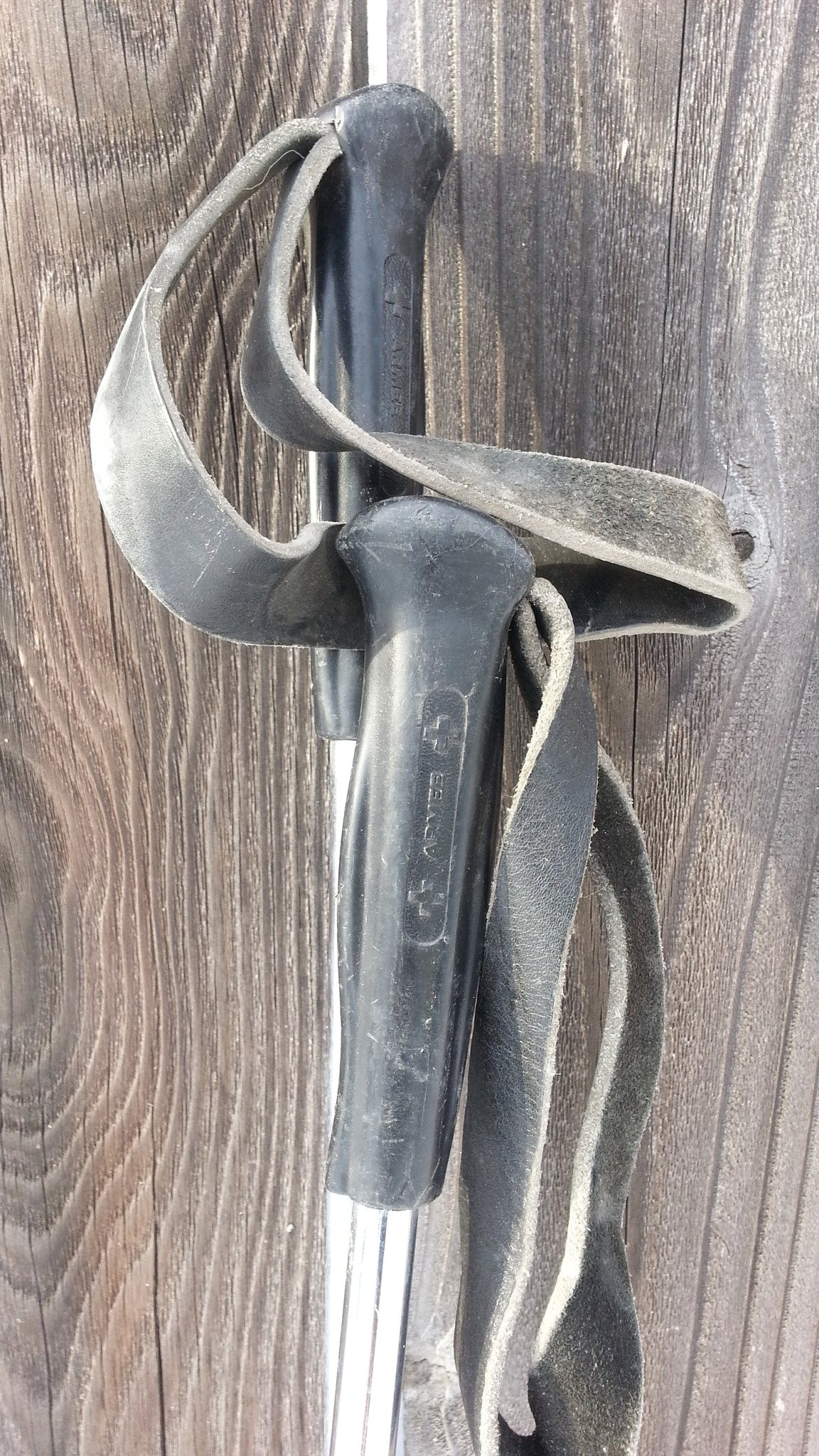 WWII Swiss Army Ski Poles - Vintage