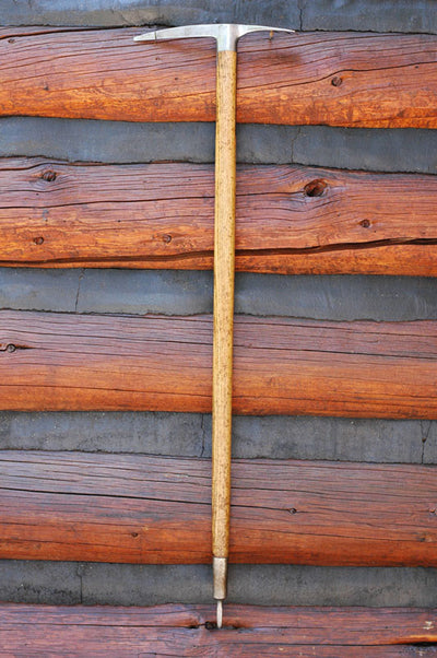 Vintage Wood Ice Axe - Werkgen Fulpmes