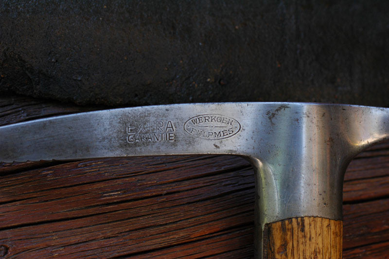 Vintage Wood Ice Axe - Werkgen Fulpmes