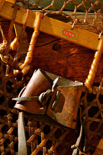 Vintage Lund Wood Snowshoes