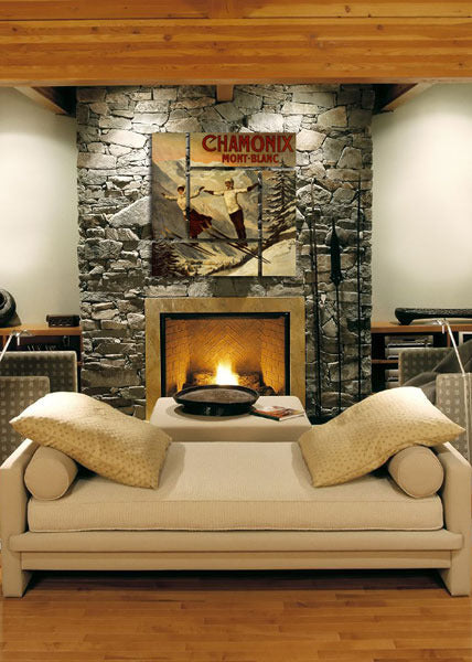 Vintage Ski Posters - Parquet Mosaic