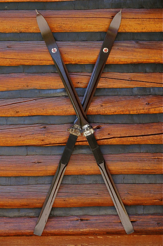 Antique R.H. Macy's Co. Wooden Skis