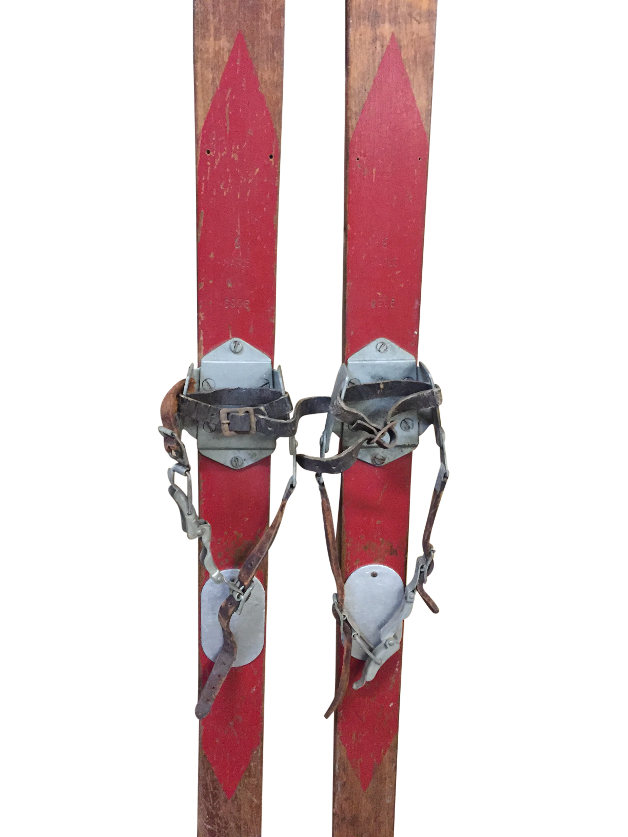 Antique Chalet Downhill Skis