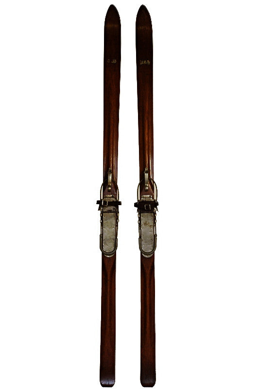 Vintage Wooden Snow King Skis