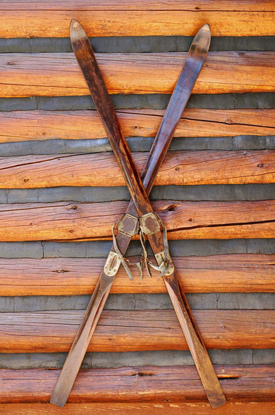 Vintage Wood Alpine Skis