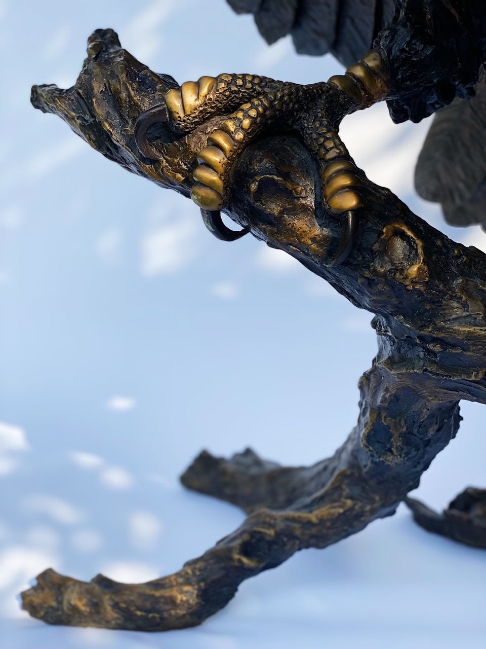 Lost Wax Bronze Eagle Sculpture