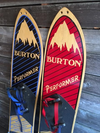 Vintage Burton Performer Snowboards, Set of 2- Blue and Red