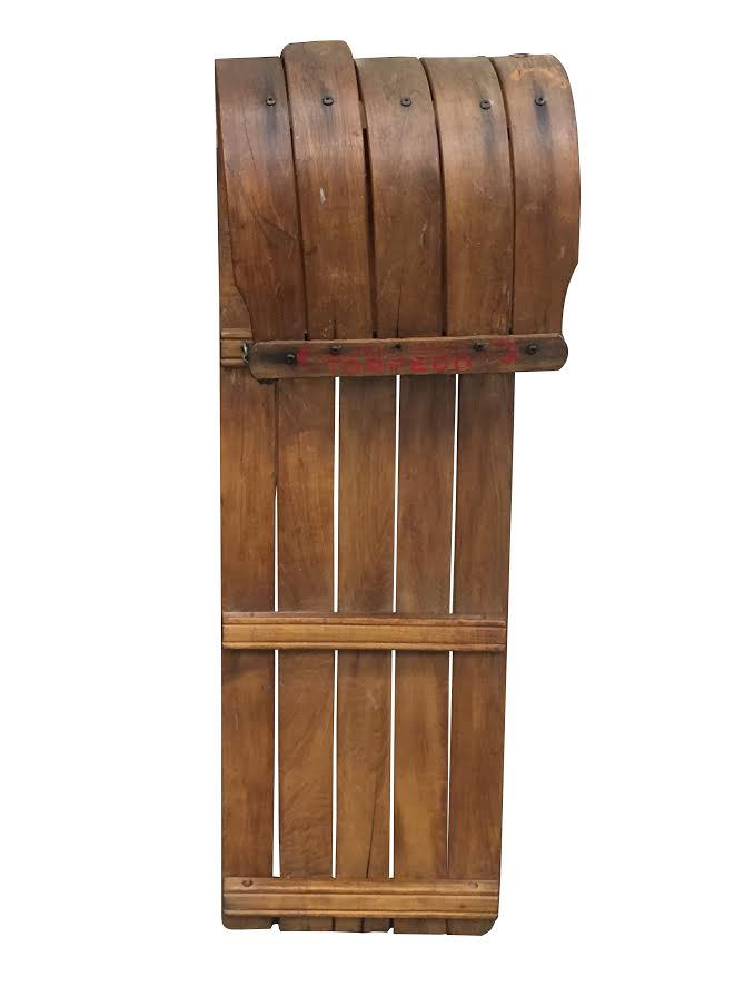 Vintage Childrens Toboggan- Natural Finish