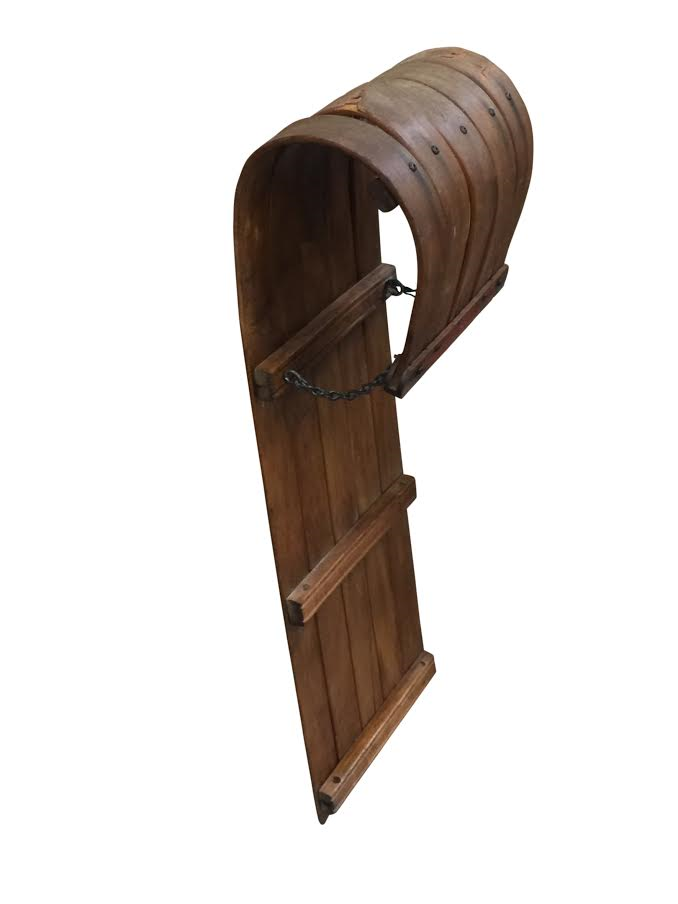Vintage Childrens Toboggan- Natural Finish