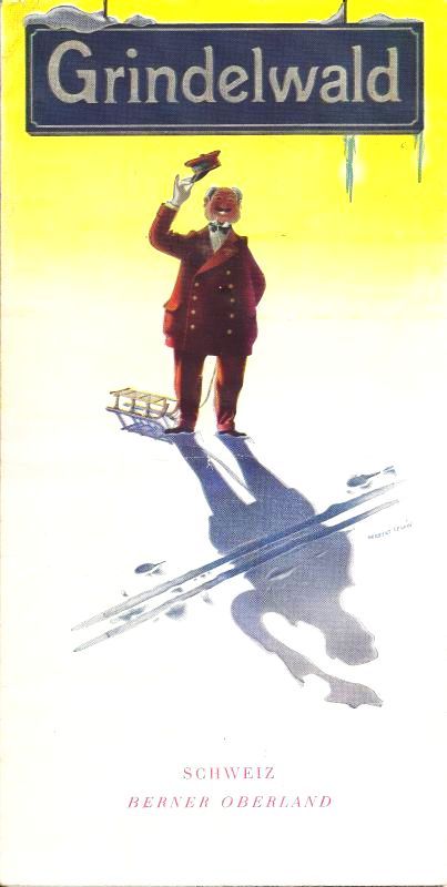 Vintage Grindewald Swiss Ski Poster - VintageWinter