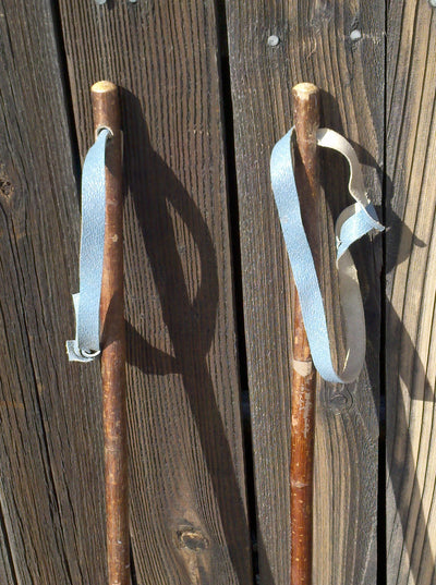 Vintage Hickory Children Ski Poles