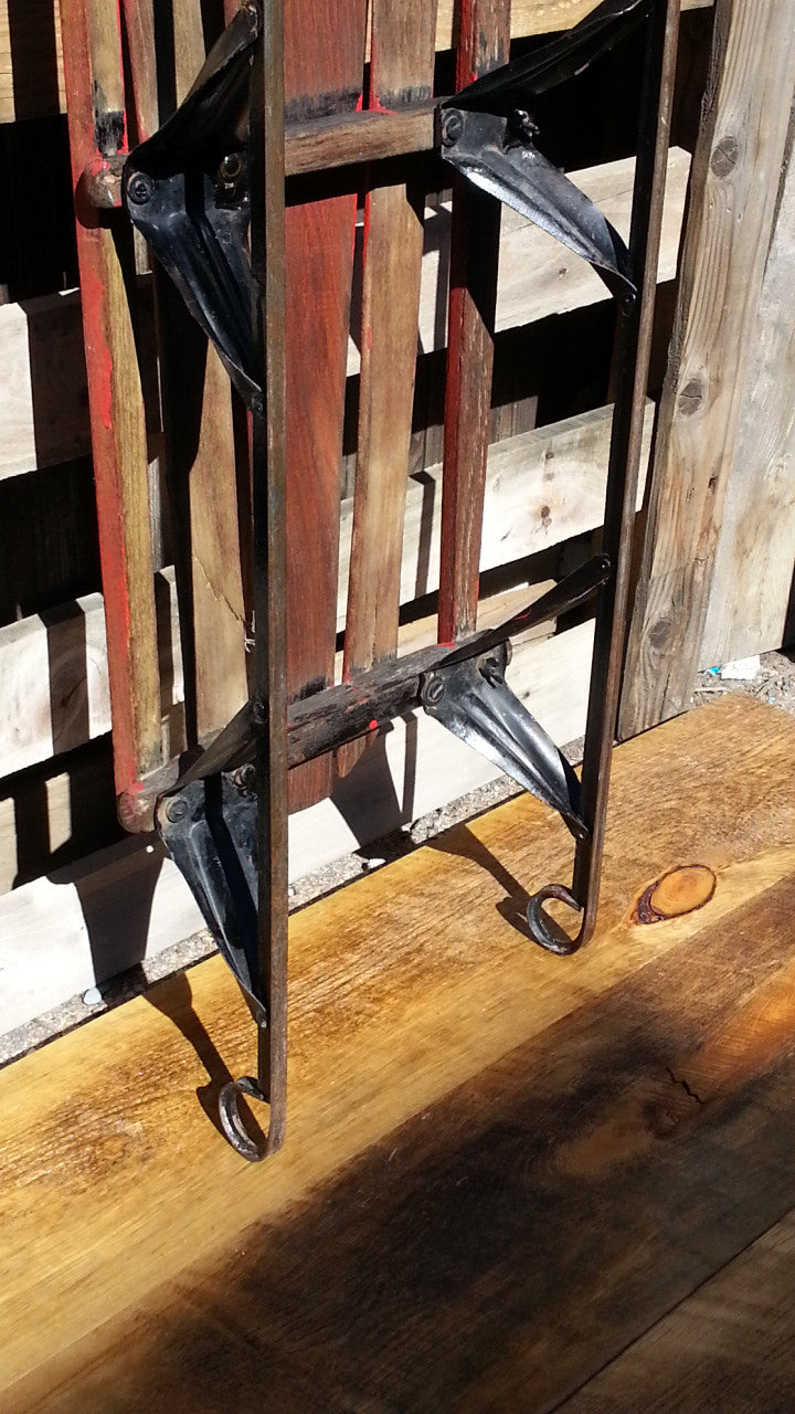 Vintage Red Rocket Sled