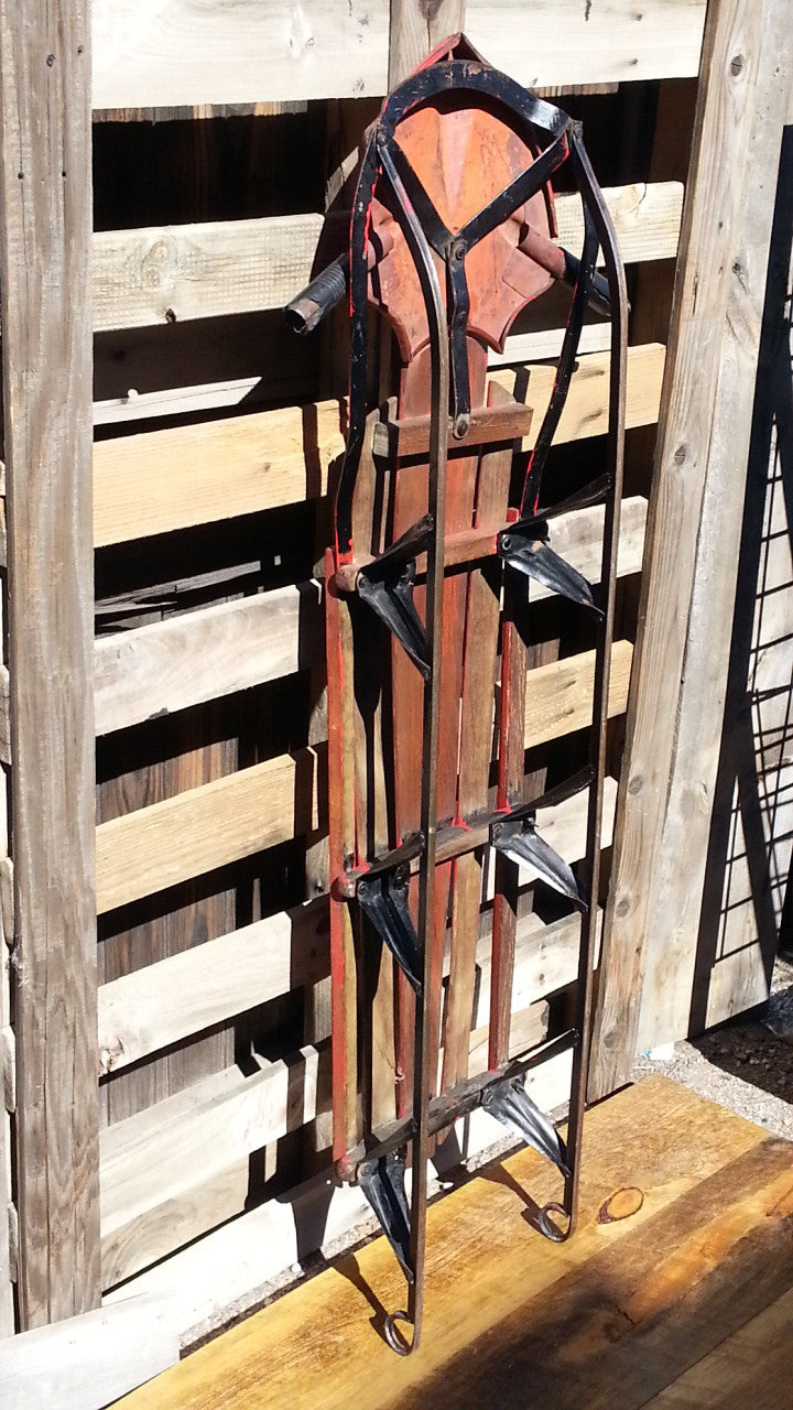 Vintage Red Rocket Sled