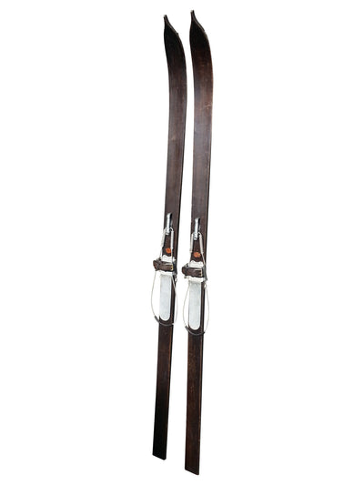 Strand Mfg Wooden Downhill Skis - Vintage 1910-1930