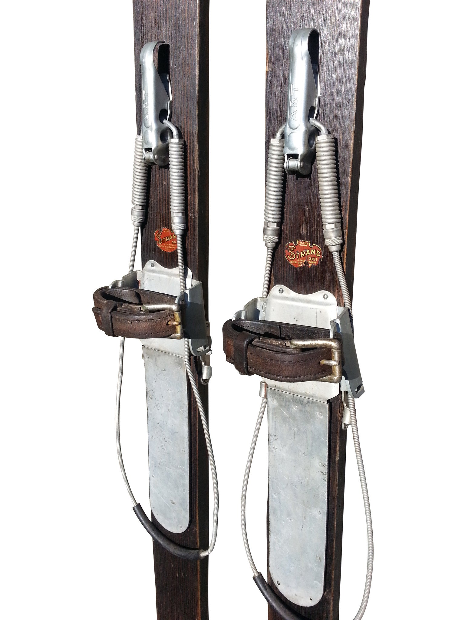 Strand Mfg Wooden Downhill Skis - Vintage 1910-1930