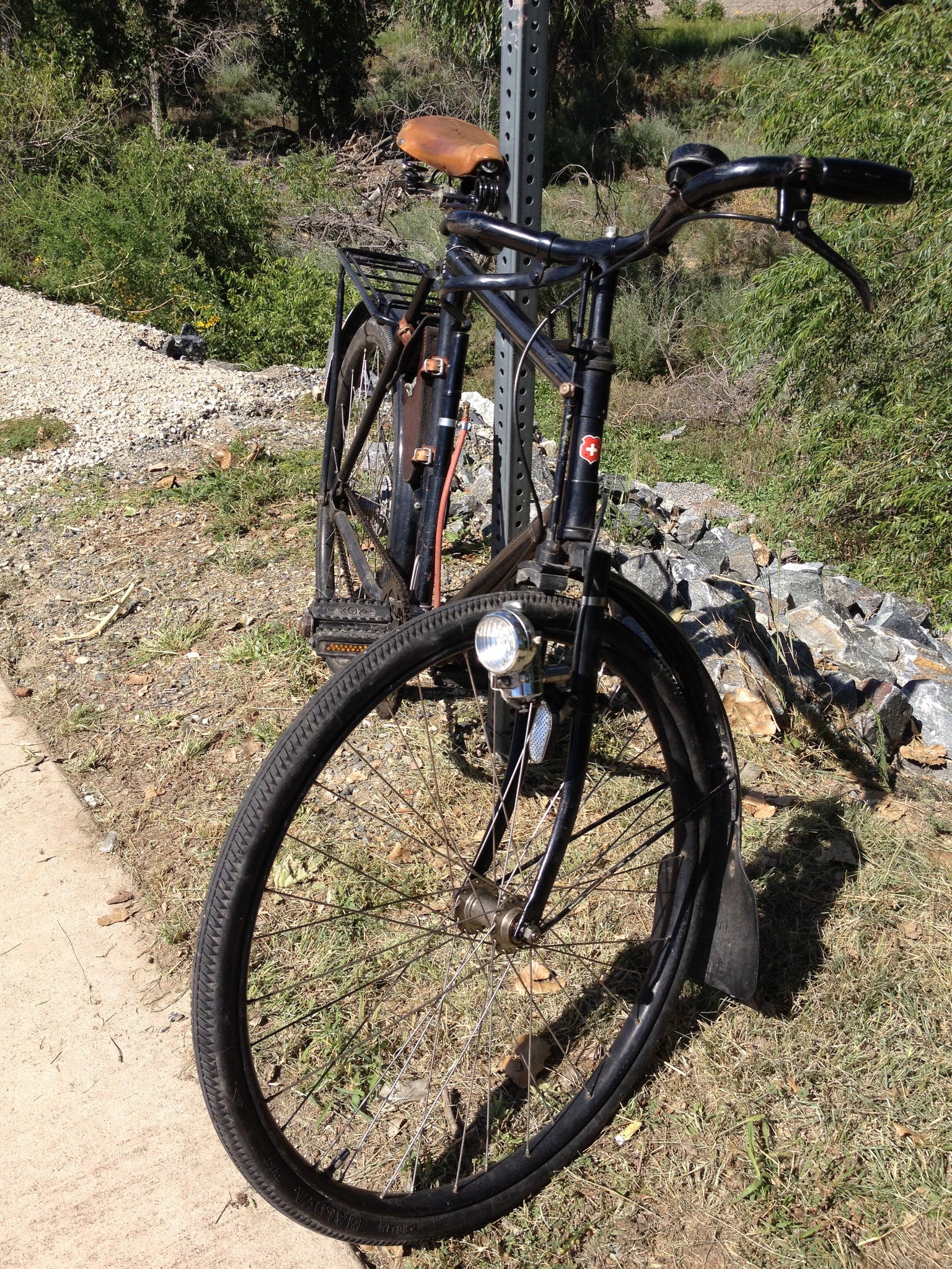 Vintage Swiss Police Bicycle 1940s-1950s