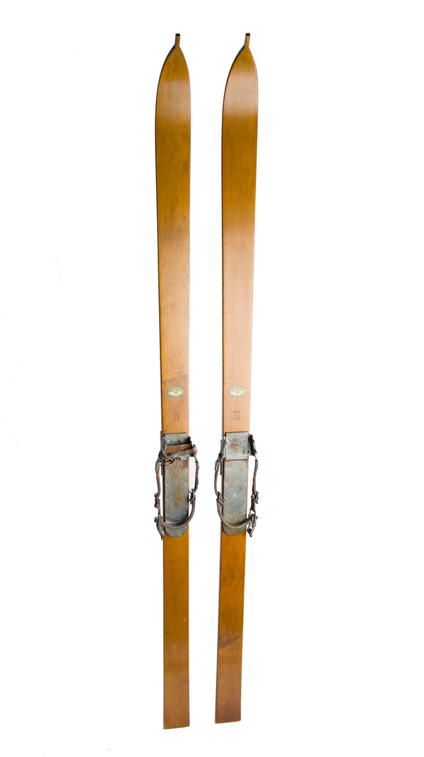 Antique Wooden Northland Maple Skis - VintageWinter