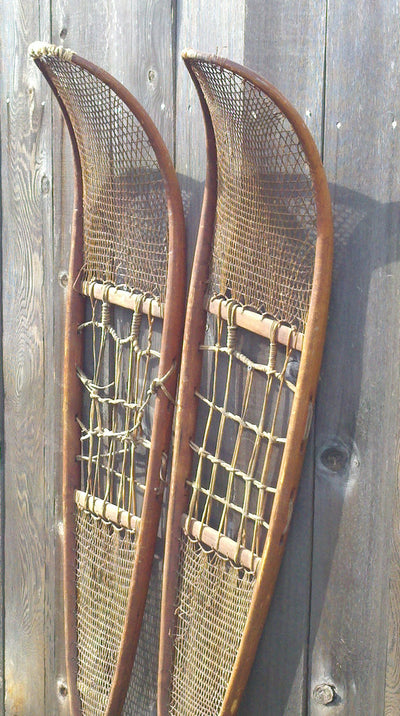 Antique Native American Indian Snowshoes - Athabaskan