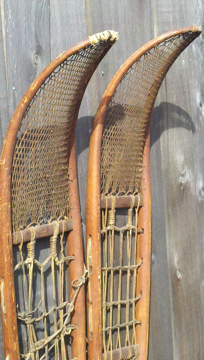Antique Native American Indian Snowshoes - Athabaskan