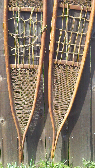 Antique Native American Indian Snowshoes - Athabaskan