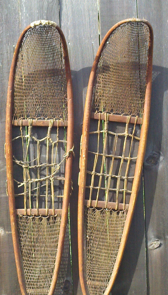 Antique Native American Indian Snowshoes - Athabaskan