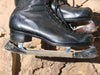 Black Leather Mens Figure Skates