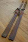 Vintage Hickory Downhill Skis