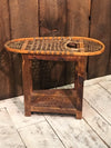 Vintage Snowshoe End Table