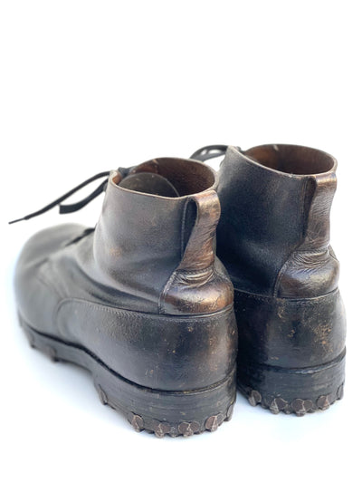 Vintage Swiss WWII Mountain Boots - Tricouni, Hobnail