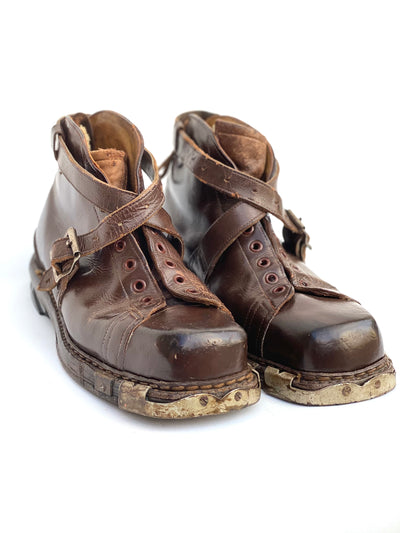 Vintage Samson Leather Ski Boots
