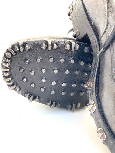 Vintage Swiss WWII Mountain Boots - Tricouni, Hobnail