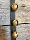Sleigh Bells - Newly Made 81 inch black leather strap of 23 Bells