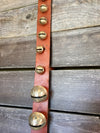 Sleigh Bells - Strap of 25 Bells attached to 84 in Vintage Leather Strap