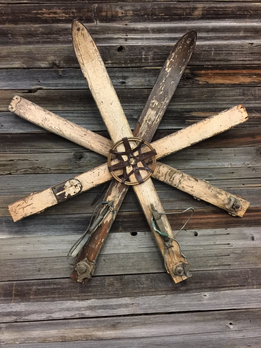 White Military Ski Snowflake Wall Art