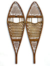 Vintage set of Abercrombie and Fitch Snowshoes with Brass labels and a golden alligator patina