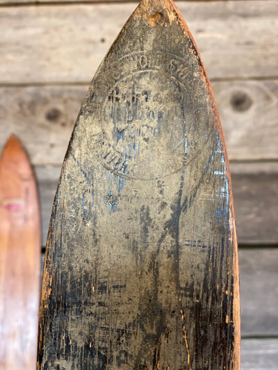Harvard Cooperative Society wooden downhill skis