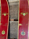 Vintage Swedish Downhill Skis - Red Strimlein