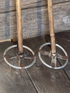 Vintage Bamboo Kids Ski Poles