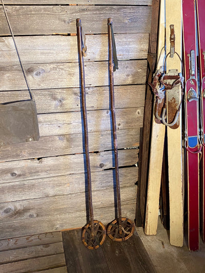 Vintage Hickory Ski Poles