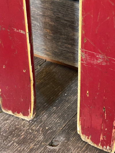 Vintage Swedish Downhill Skis - Red Strimlein