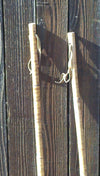 Vintage Tiger Striped Bamboo - Childrens Ski Poles