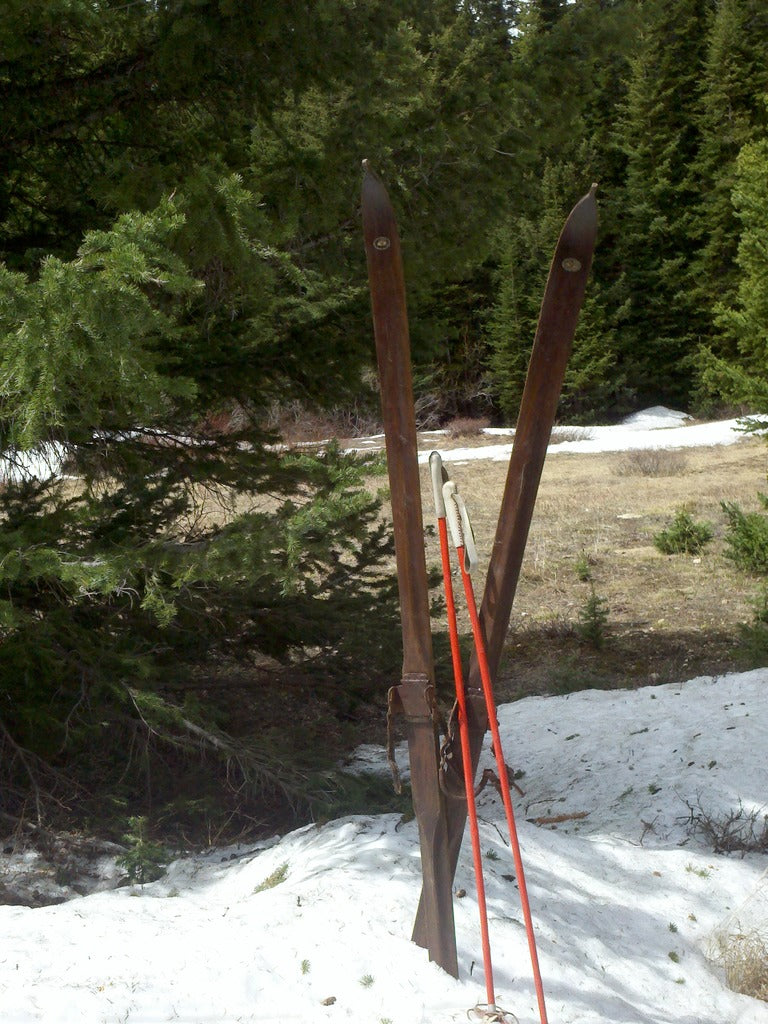 Northland Ridgetop Skis and Bamboo Poles