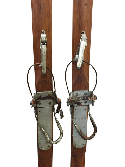 1930s Antique Northland Hickory Skis