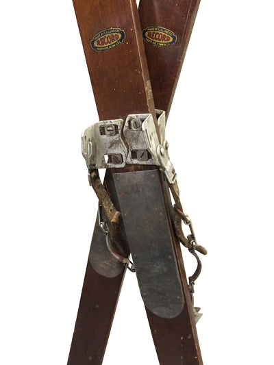 Antique C.A Lund Skis - Record