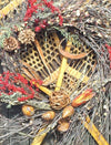 Snowshoe Wreath - Natural Foliage
