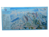 Vintage Grand Targhee base area trail map sign