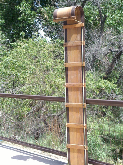 Classic Wooden Toboggan - 8' Sled
