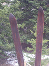 Vintage Lund Downhill Skis with Poles